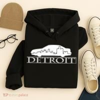 Detroit Motor City Skyline Car Hoodie thumb 4