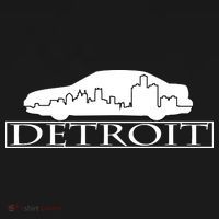 Detroit Motor City Skyline Car Long Sleeve Shirt thumb 2