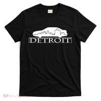 Detroit Motor City Skyline Car T-Shirt thumb 0