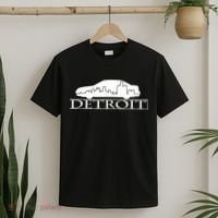 Detroit Motor City Skyline Car T-Shirt thumb 2