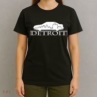 Detroit Motor City Skyline Car T-Shirt thumb 4