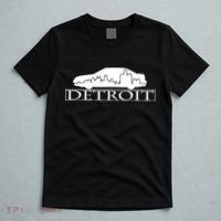 Detroit Motor City Skyline Car T-Shirt thumb 5