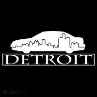Detroit Motor City Skyline Car Women's Hoodie thumb 2