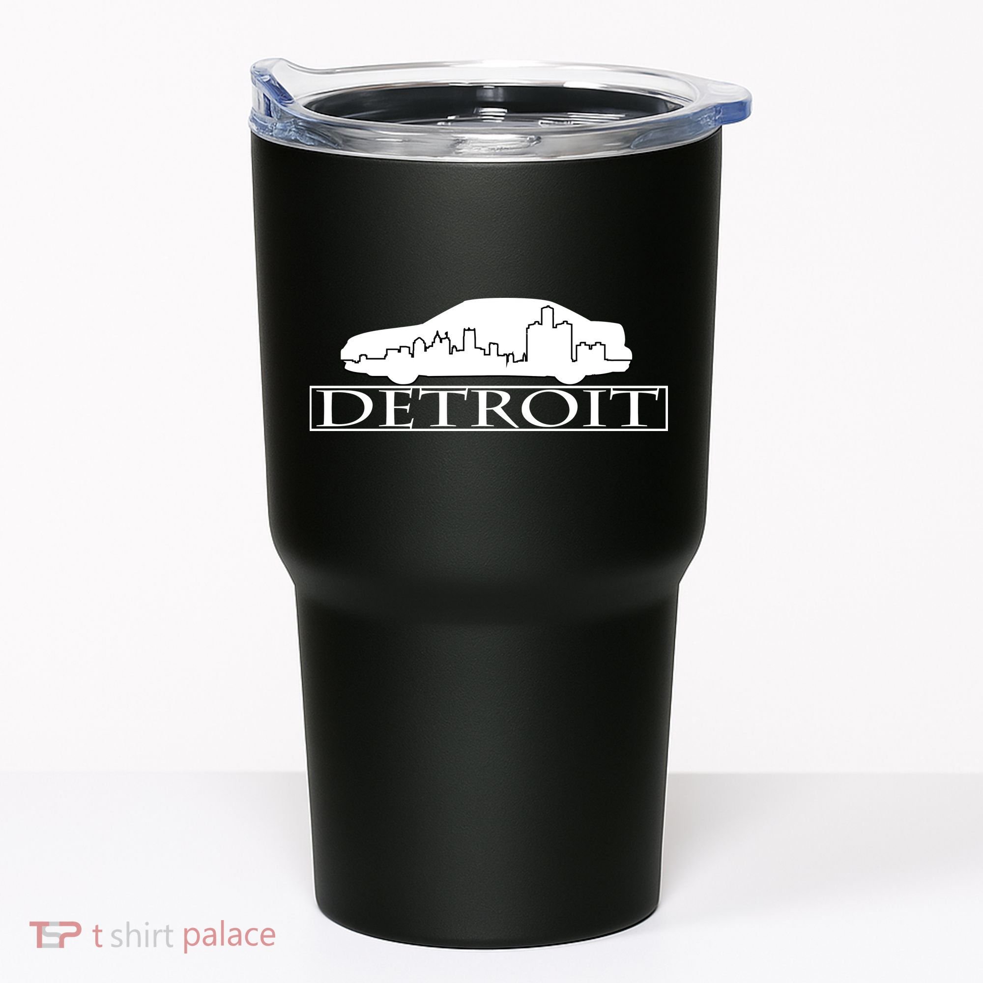 Detroit Motor City Skyline Car Tumbler