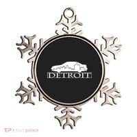 Detroit Motor City Skyline Car Ornament thumb 0