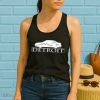 Detroit Motor City Skyline Car Women's Tank Top thumb 2