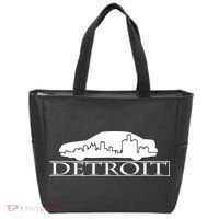 Detroit Motor City Skyline Car Tote Bag thumb 0