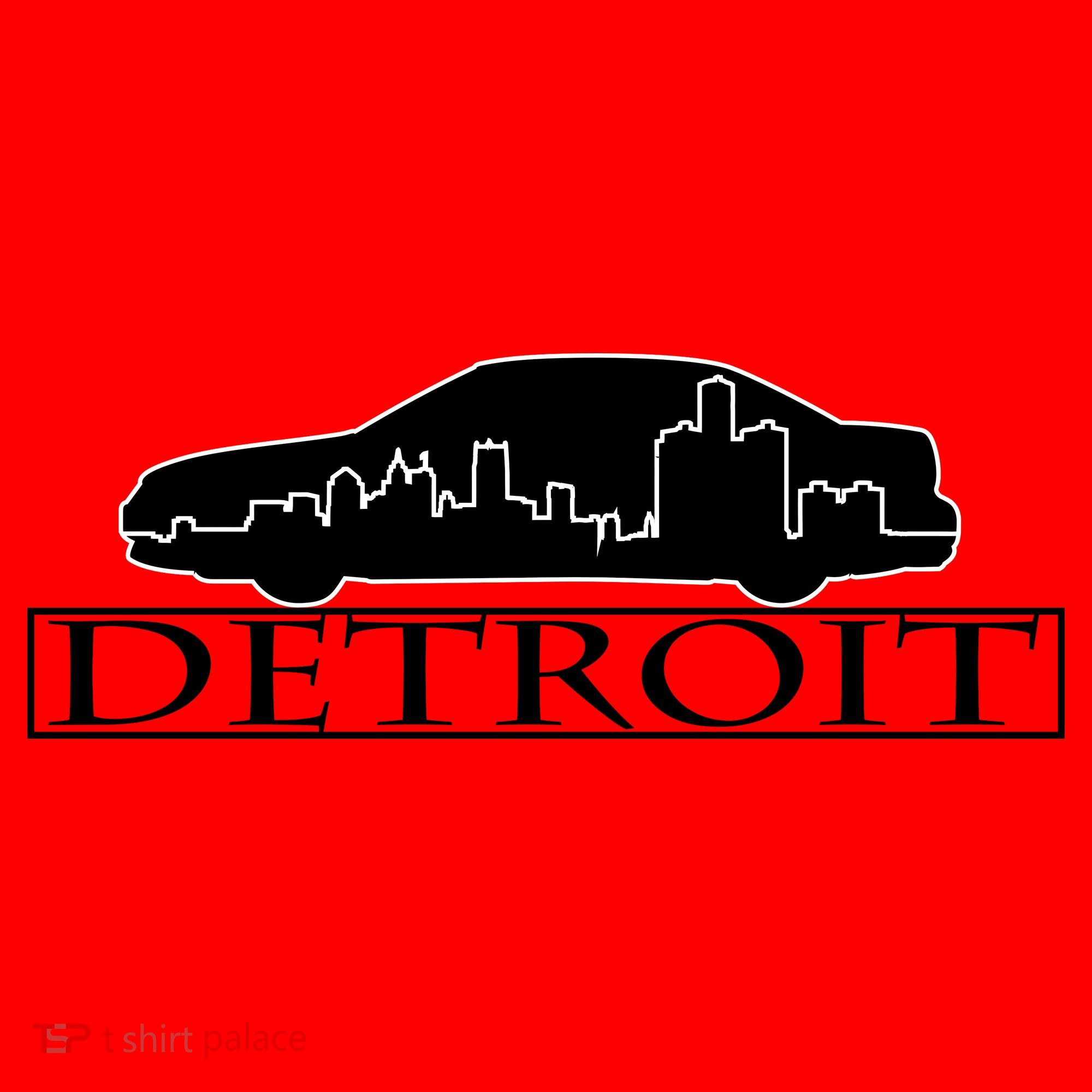 Detroit Motor City Skyline Car Santa Hat