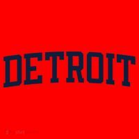 Detroit Michigan Collegiate Style Varsity Block Letter Santa Hat thumb 1