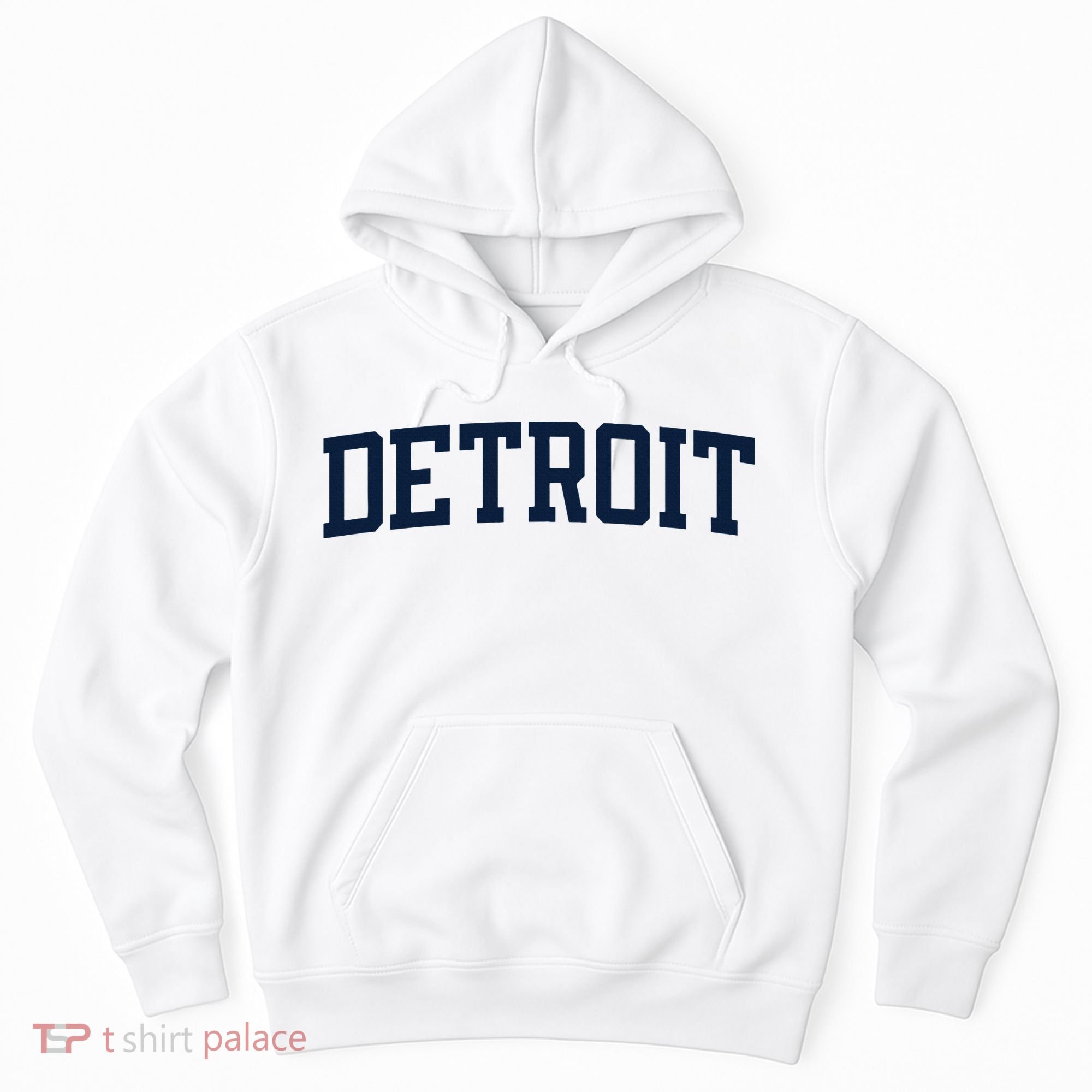 Detroit Michigan Collegiate Style Varsity Block Letter Hoodie