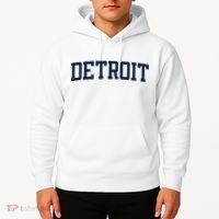 Detroit Michigan Collegiate Style Varsity Block Letter Hoodie thumb 2
