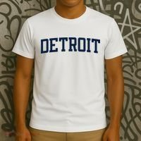 Detroit Michigan Collegiate Style Varsity Block Letter T-Shirt thumb 3