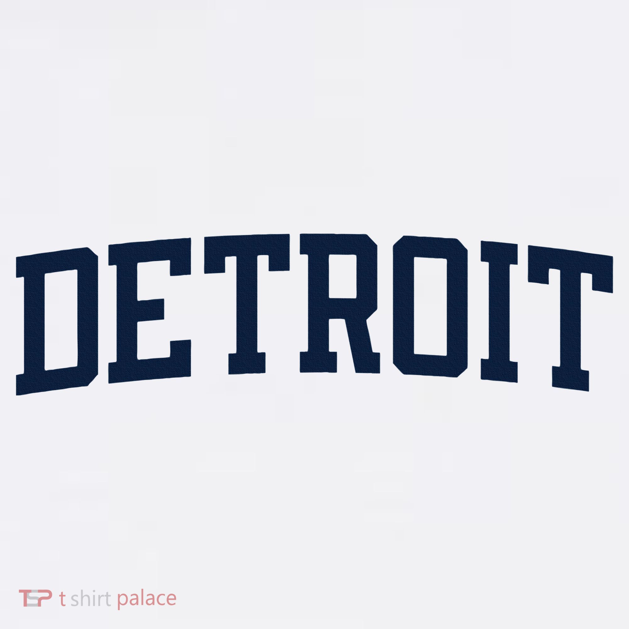 Detroit Michigan Collegiate Style Varsity Block Letter T-Shirt