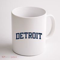 Detroit Michigan Collegiate Style Varsity Block Letter Coffee Mug thumb 1