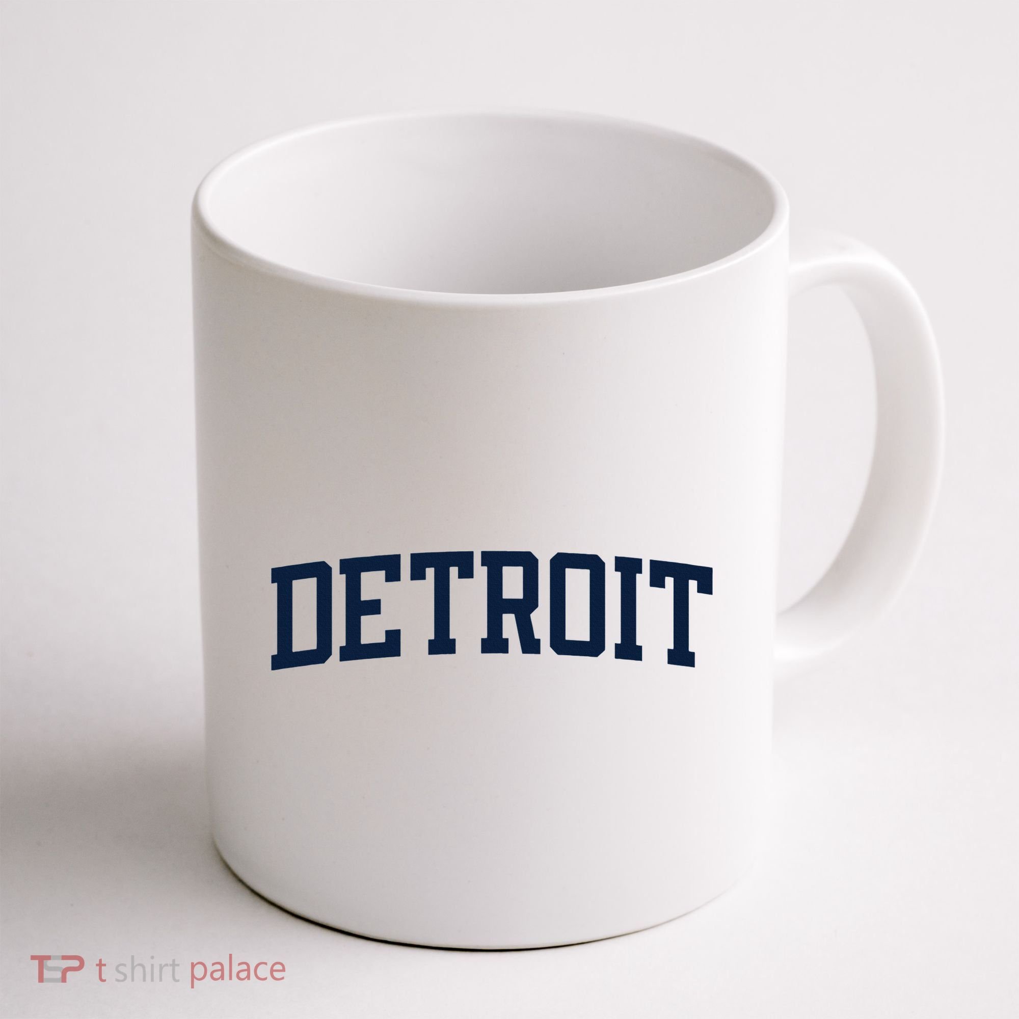 Detroit Michigan Collegiate Style Varsity Block Letter Coffee Mug