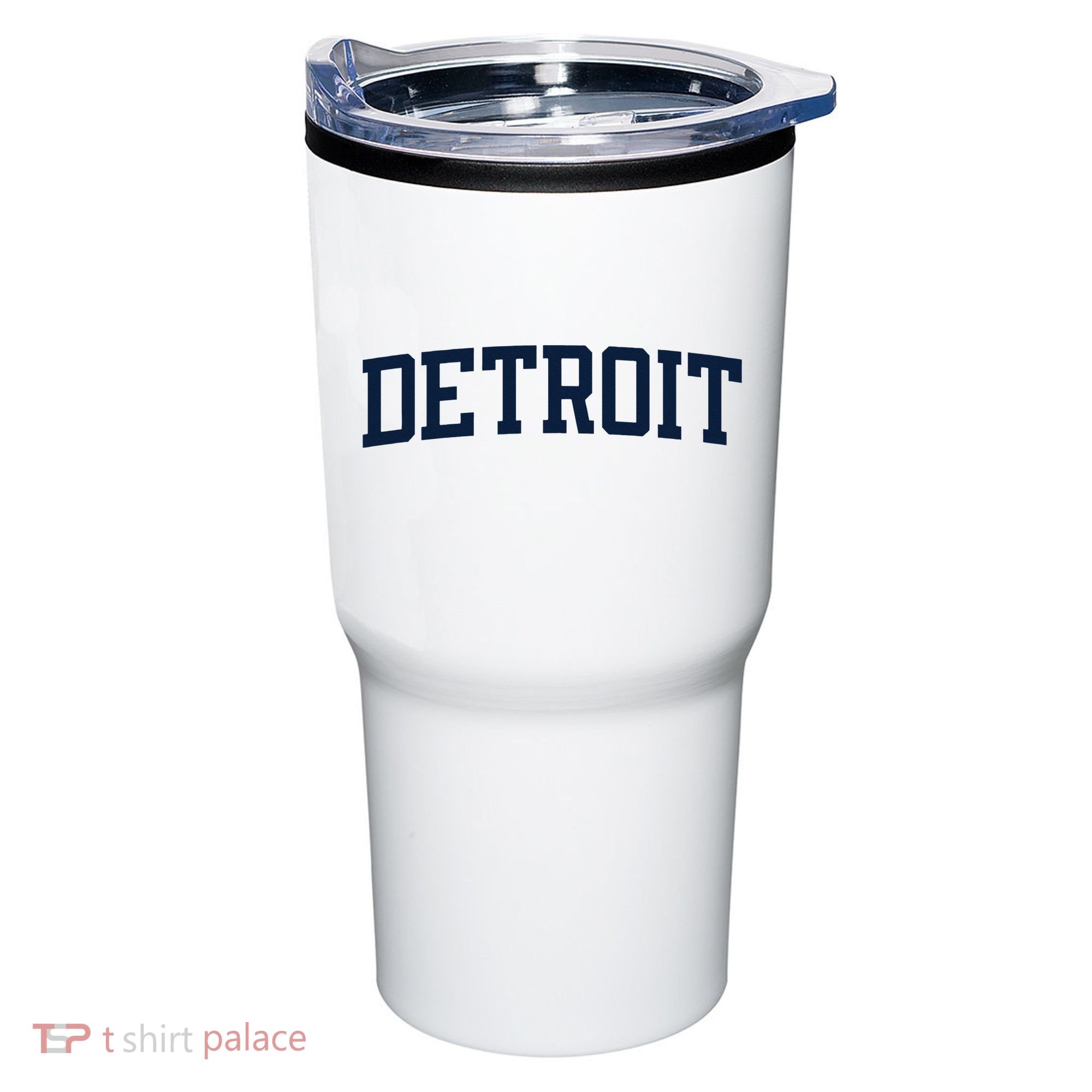 Detroit Michigan Collegiate Style Varsity Block Letter Tumbler