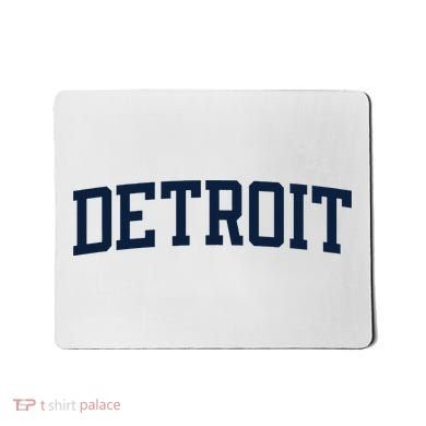 Detroit Michigan Collegiate Style Varsity Block Letter Mousepad