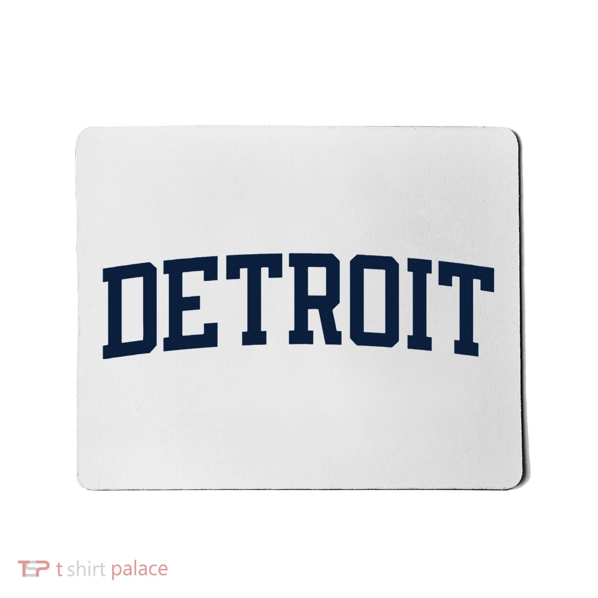 Detroit Michigan Collegiate Style Varsity Block Letter Mousepad