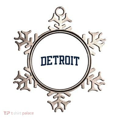 Detroit Michigan Collegiate Style Varsity Block Letter Ornament