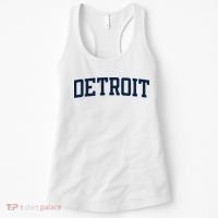 Detroit Michigan Collegiate Style Varsity Block Letter Women's Tank Top thumb 0
