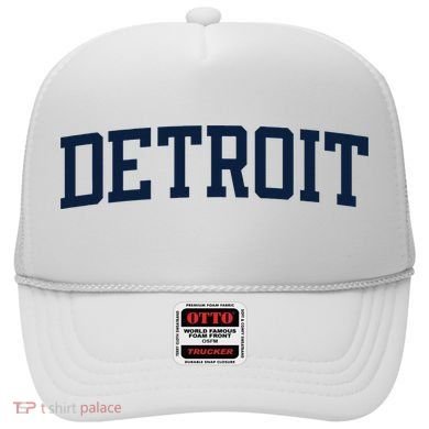 Detroit Michigan Collegiate Style Varsity Block Letter Hat