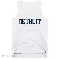 Detroit Michigan Collegiate Style Varsity Block Letter Tank Top thumb 0