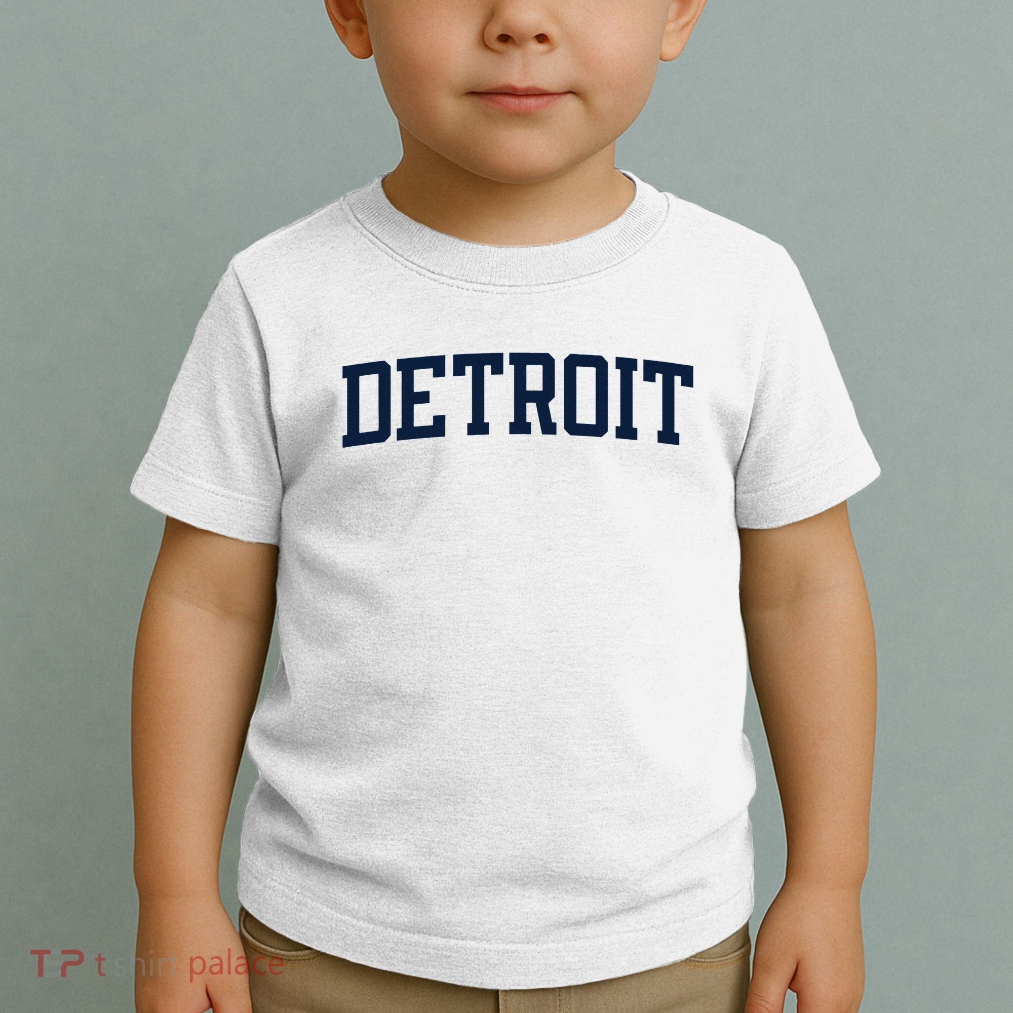 Detroit Michigan Collegiate Style Varsity Block Letter Toddler T-Shirt