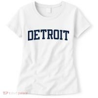 Detroit Michigan Collegiate Style Varsity Block Letter Women's T-Shirt thumb 0