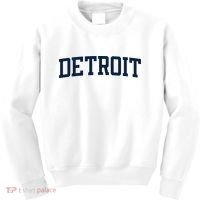 Detroit Michigan Collegiate Style Varsity Block Letter Kids Sweatshirt thumb 0
