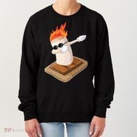 Dabbing Marshmallow Camp Bonfire Funny Smores Camping Dab Meaningful Gift Women's Sweatshirt thumb 0