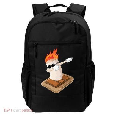Dabbing Marshmallow Camp Bonfire Funny Smores Camping Dab Meaningful Gift Backpack