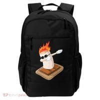 Dabbing Marshmallow Camp Bonfire Funny Smores Camping Dab Meaningful Gift Backpack thumb 0