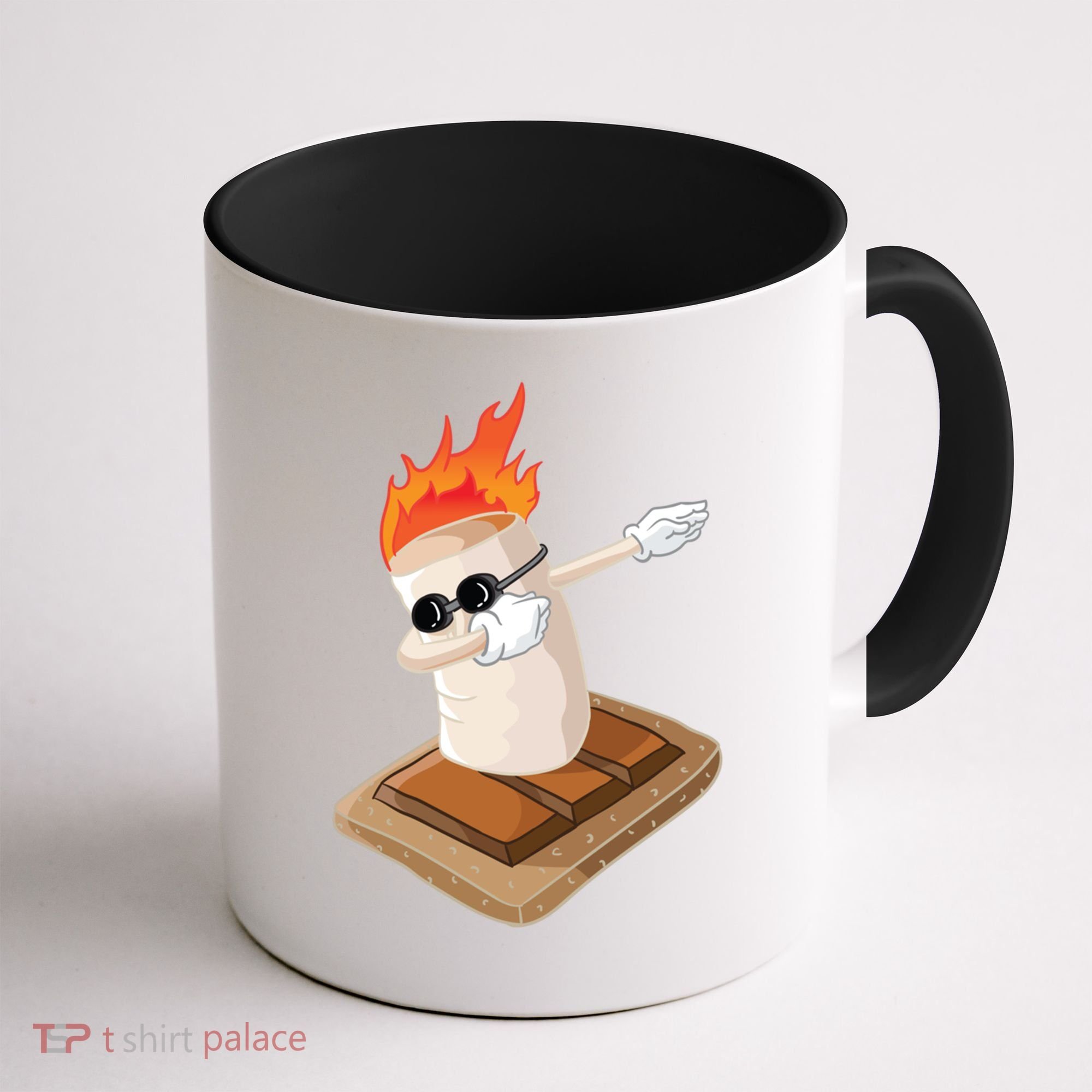 Dabbing Marshmallow Camp Bonfire Funny Smores Camping Dab Meaningful Gift Coffee Mug