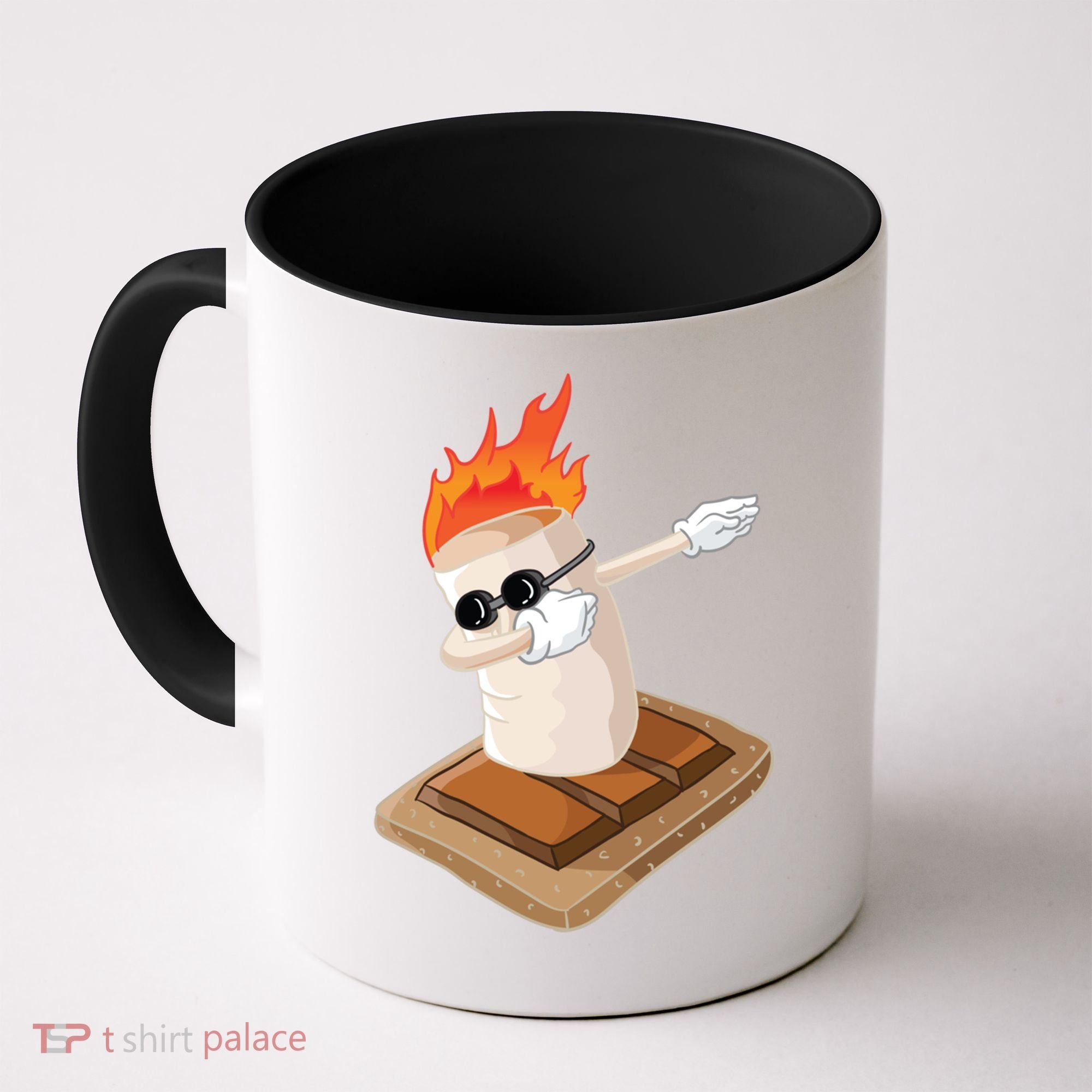 Dabbing Marshmallow Camp Bonfire Funny Smores Camping Dab Meaningful Gift Coffee Mug