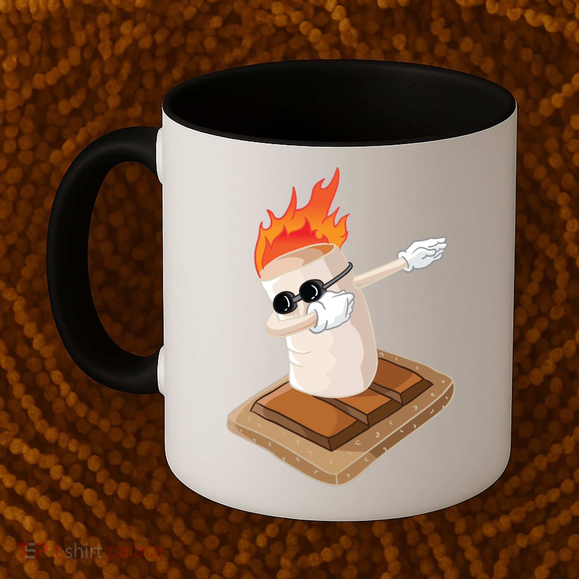 Dabbing Marshmallow Camp Bonfire Funny Smores Camping Dab Meaningful Gift Coffee Mug