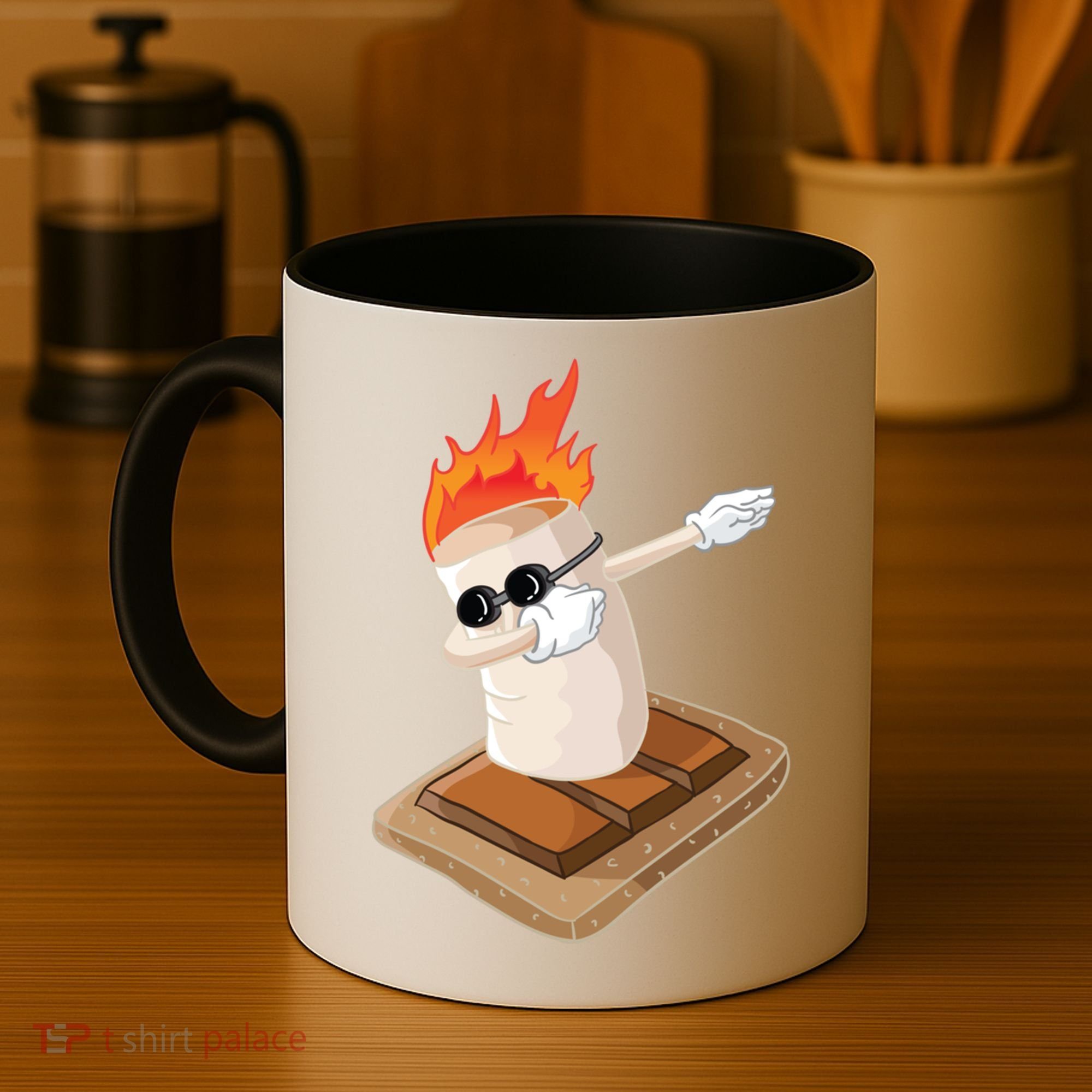 Dabbing Marshmallow Camp Bonfire Funny Smores Camping Dab Meaningful Gift Coffee Mug