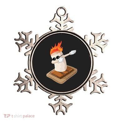 Dabbing Marshmallow Camp Bonfire Funny Smores Camping Dab Meaningful Gift Ornament