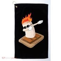 Dabbing Marshmallow Camp Bonfire Funny Smores Camping Dab Meaningful Gift Golf Towel thumb 0