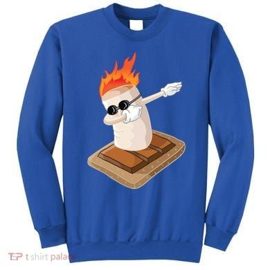 Dabbing Marshmallow Camp Bonfire Funny Smores Camping Dab Meaningful Gift Sweatshirt