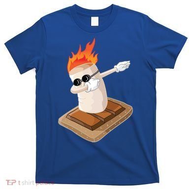 Dabbing Marshmallow Camp Bonfire Funny Smores Camping Dab Meaningful Gift T-Shirt