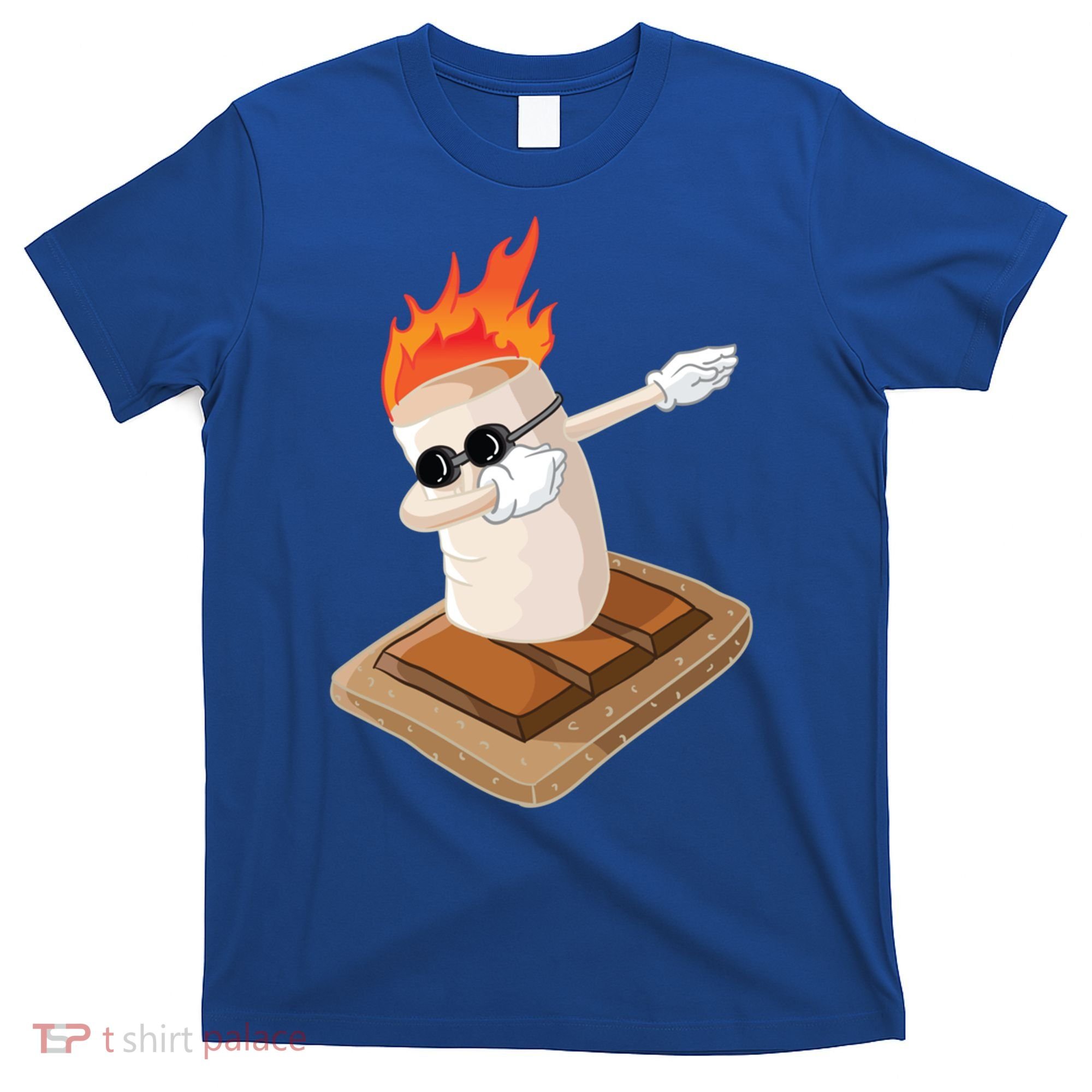 Dabbing Marshmallow Camp Bonfire Funny Smores Camping Dab Meaningful Gift T-Shirt