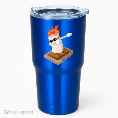 Dabbing Marshmallow Camp Bonfire Funny Smores Camping Dab Meaningful Gift Tumbler