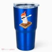 Dabbing Marshmallow Camp Bonfire Funny Smores Camping Dab Meaningful Gift Tumbler thumb 0