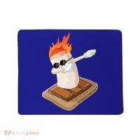Dabbing Marshmallow Camp Bonfire Funny Smores Camping Dab Meaningful Gift Mousepad thumb 0