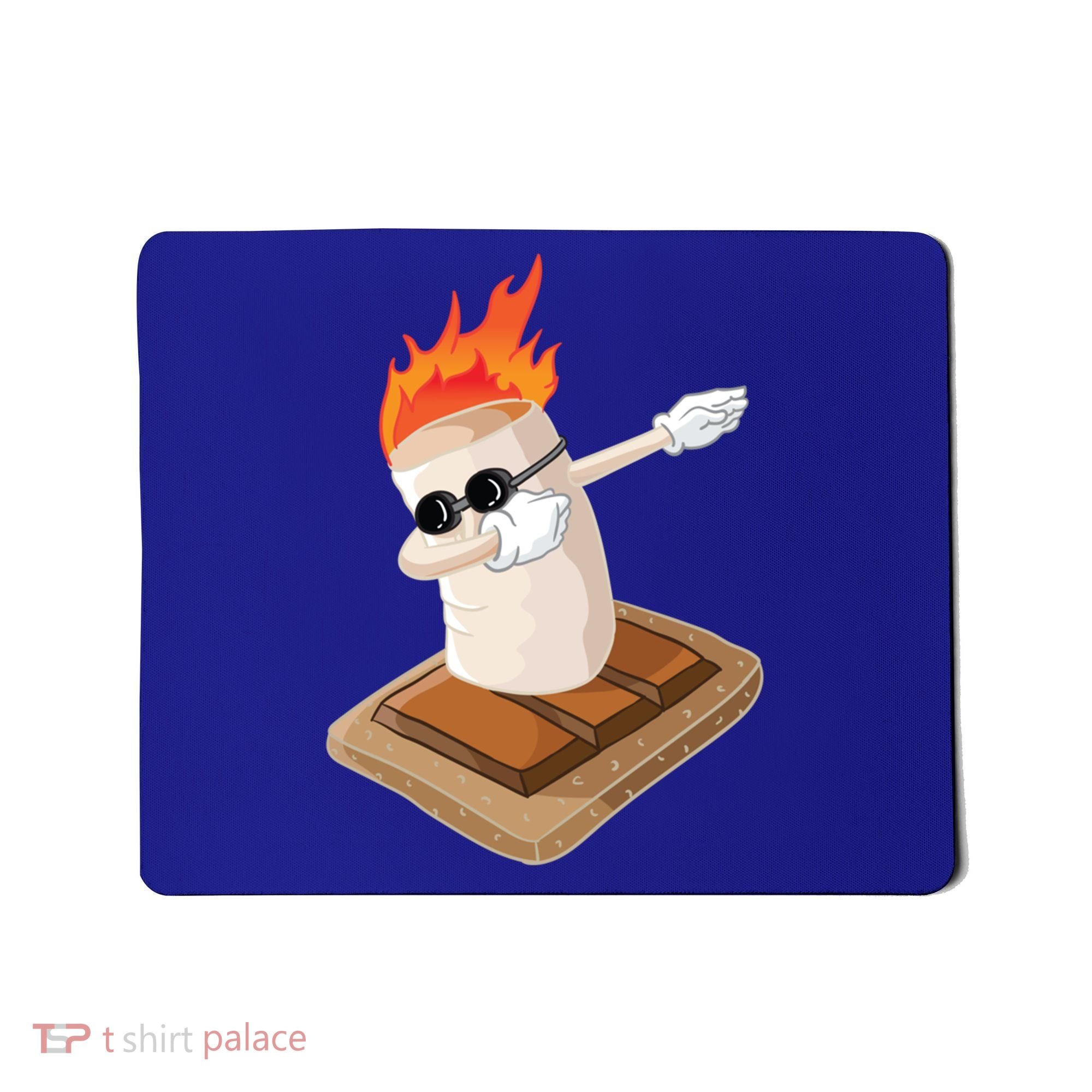 Dabbing Marshmallow Camp Bonfire Funny Smores Camping Dab Meaningful Gift Mousepad
