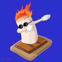 Dabbing Marshmallow Camp Bonfire Funny Smores Camping Dab Meaningful Gift Baby Bodysuit thumb 2