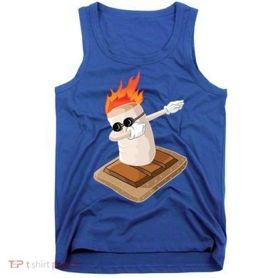 Dabbing Marshmallow Camp Bonfire Funny Smores Camping Dab Meaningful Gift Tank Top