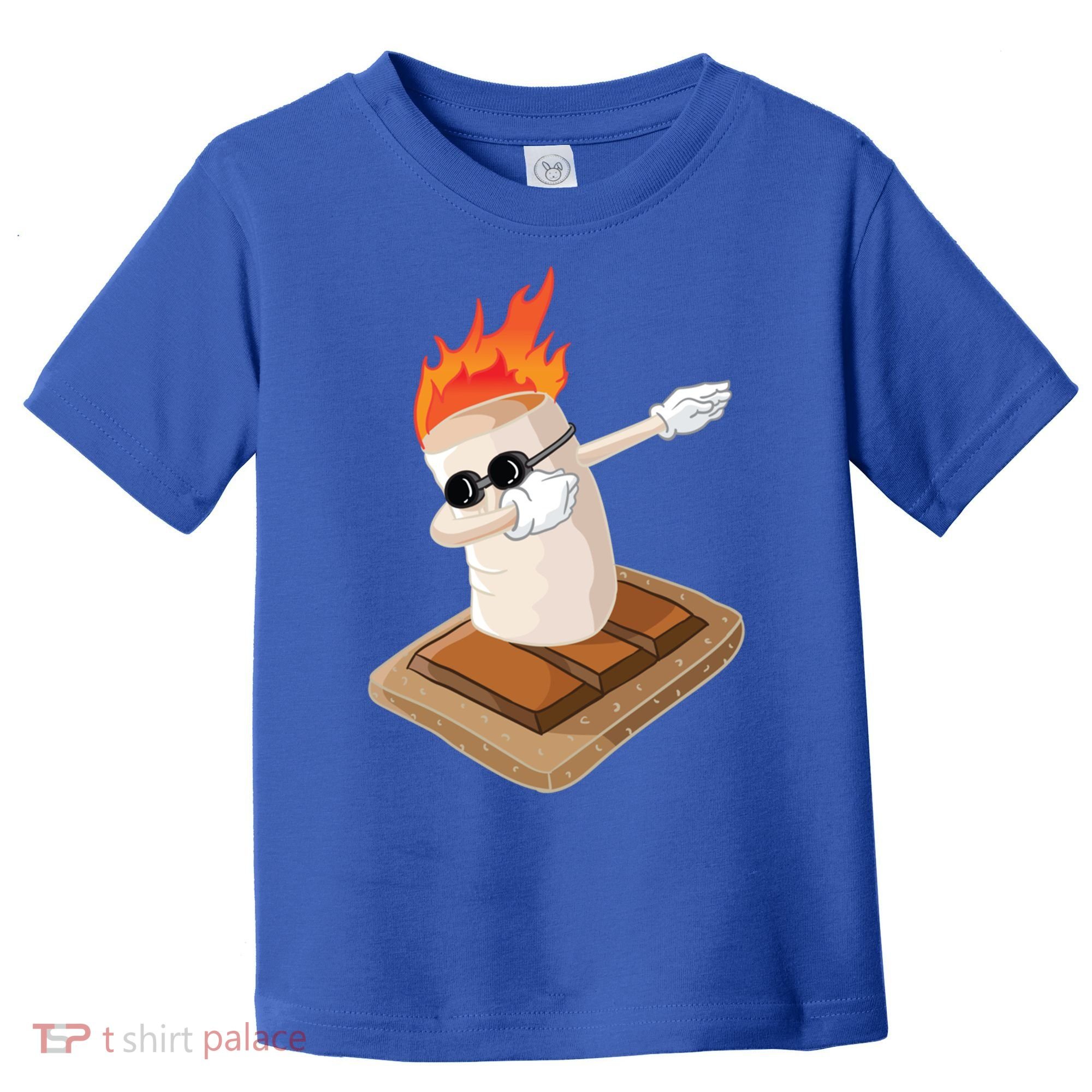 Dabbing Marshmallow Camp Bonfire Funny Smores Camping Dab Meaningful Gift Toddler T-Shirt