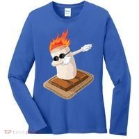 Dabbing Marshmallow Camp Bonfire Funny Smores Camping Dab Meaningful Gift Women's Long Sleeve Shirt thumb 0