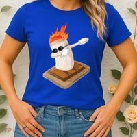 Dabbing Marshmallow Camp Bonfire Funny Smores Camping Dab Meaningful Gift Women's T-Shirt thumb 2